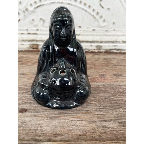 Vintage Ceramic Japanese Buddha Incense Burner - Picture 8 of 9